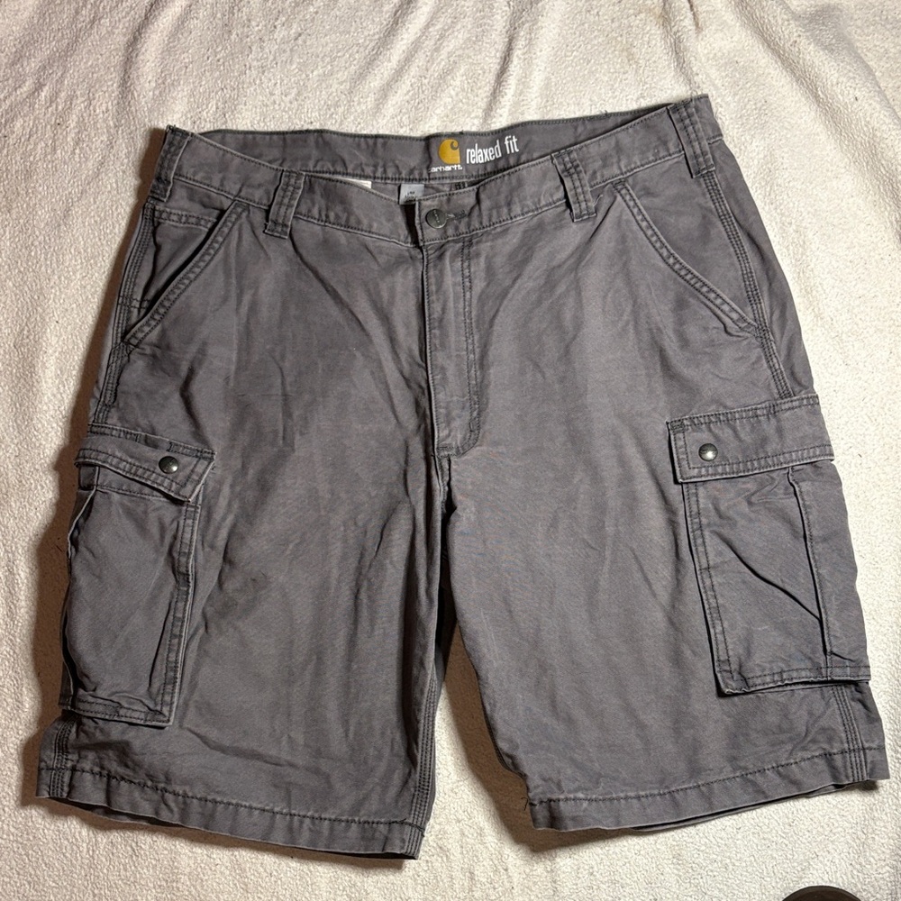 Carhartt Men's Charcoal Cargo Shorts